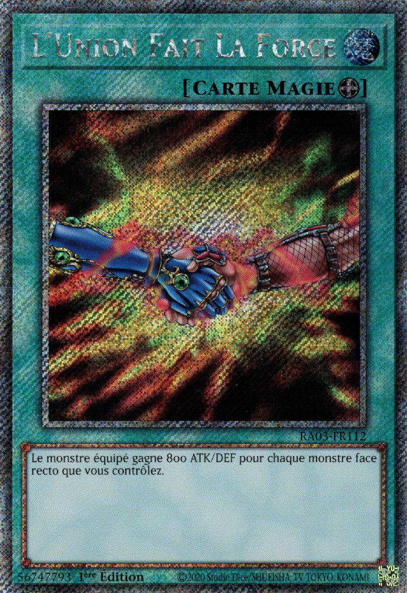 RA03-FR112 L'Union Fait La Force Platinum Secret Rare