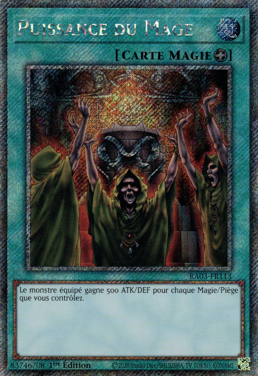 RA03-FR113 Puissance du Mage Platinum Secret Rare