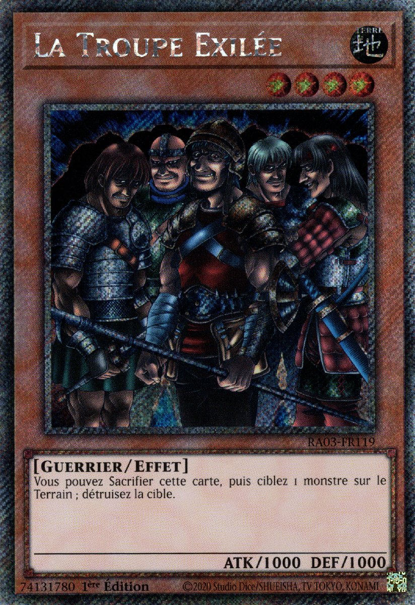 RA03-FR119 La Troupe Exilée Platinum Secret Rare