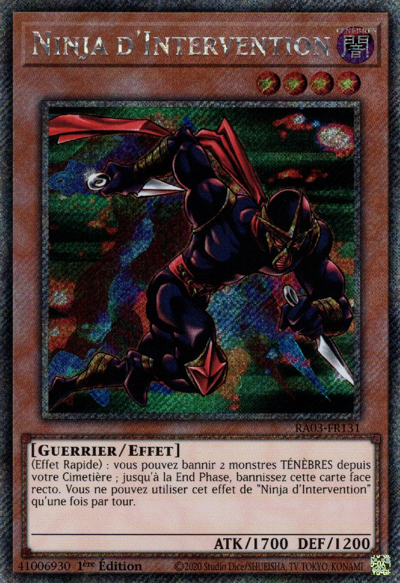 RA03-FR131 Ninja d'Intervention Platinum Secret Rare