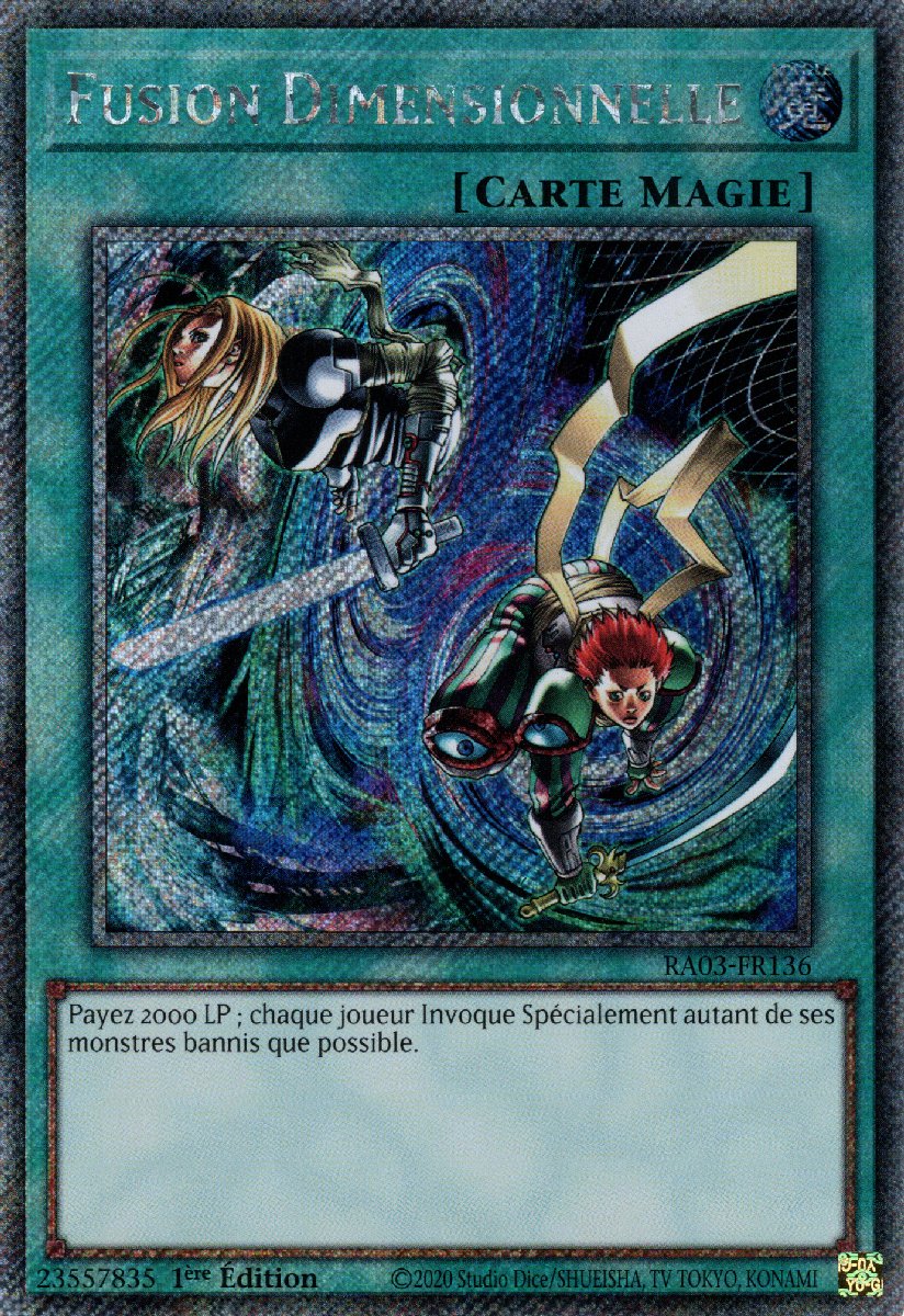 RA03-FR136 Fusion Dimensionnelle Platinum Secret Rare