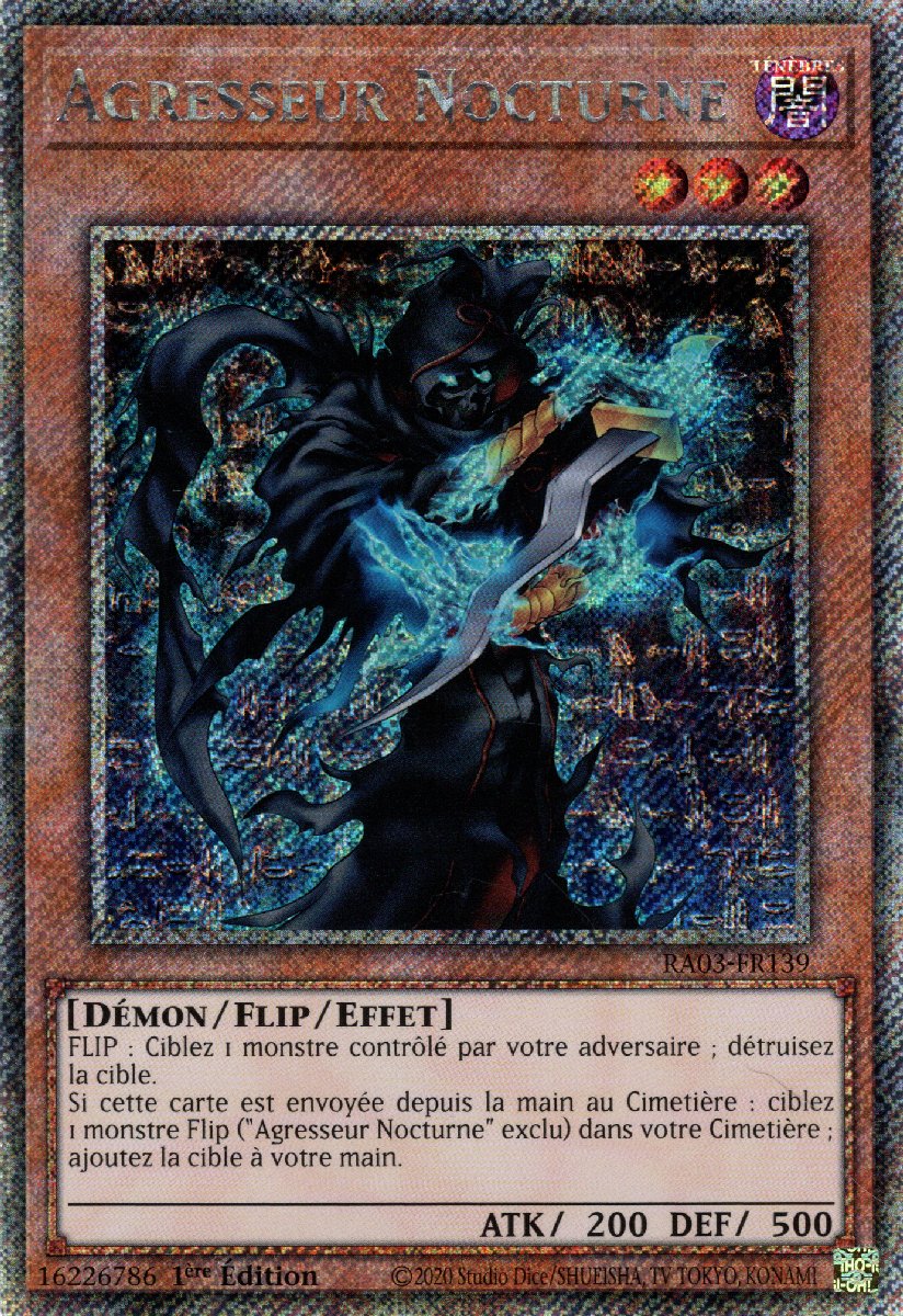 RA03-FR139 Agresseur Nocturne Platinum Secret Rare