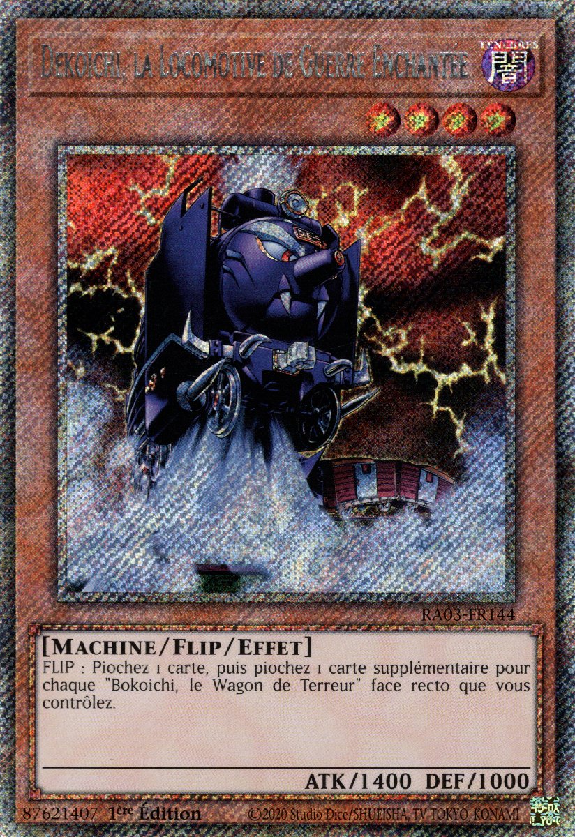 RA03-FR144 Dekoichi, la Locomotive de Guerre Enchantée Platinum Secret Rare