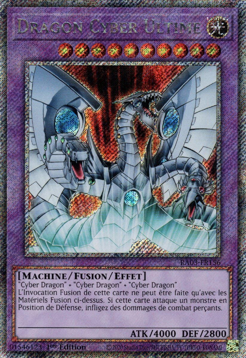 RA03-FR156 Dragon Cyber Ultime Platinum Secret Rare