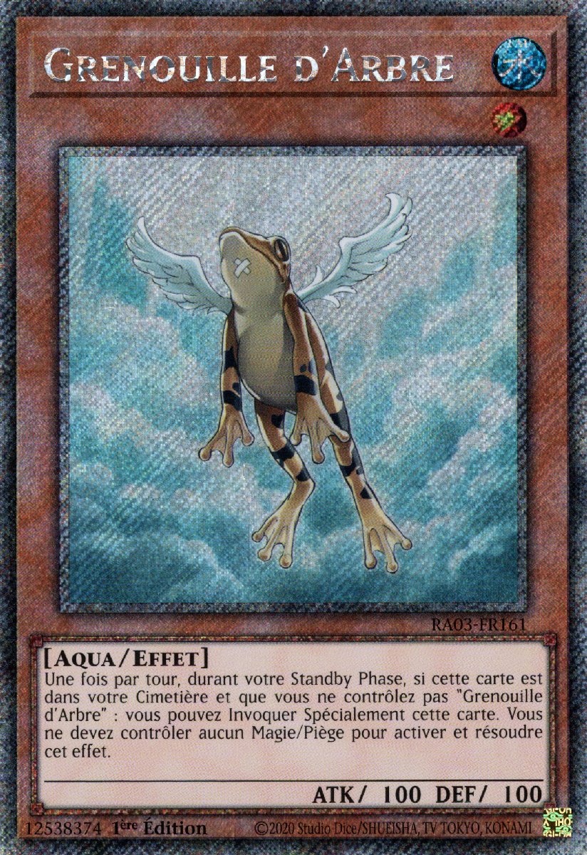 RA03-FR161 Grenouille d'Arbre Platinum Secret Rare