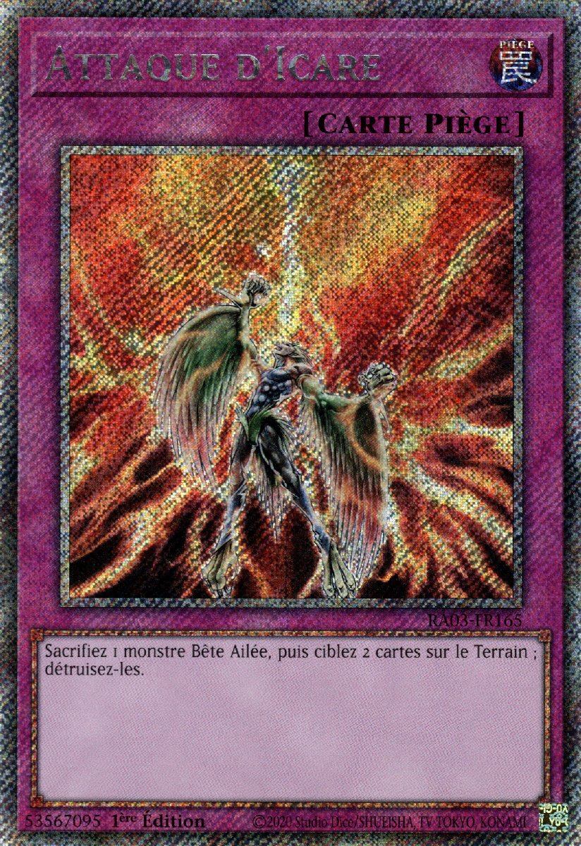 RA03-FR165 Attaque d'Icare Platinum Secret Rare