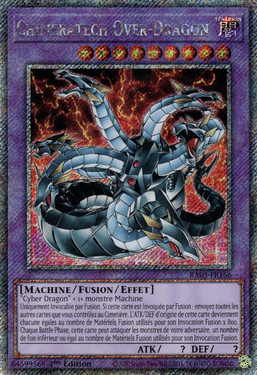 RA03-FR166 Chimeratech Over-Dragon Platinum Secret Rare