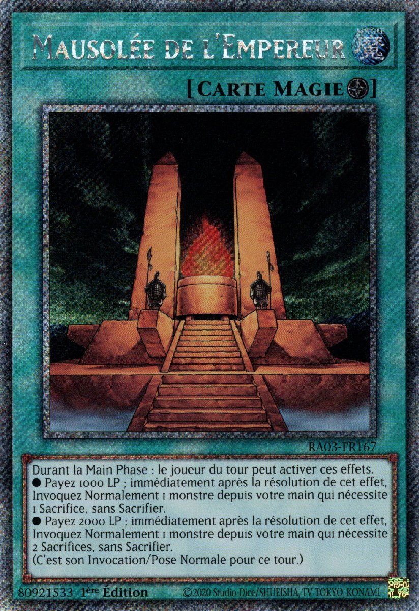 RA03-FR167 Mausolée de l'Empereur Platinum Secret Rare