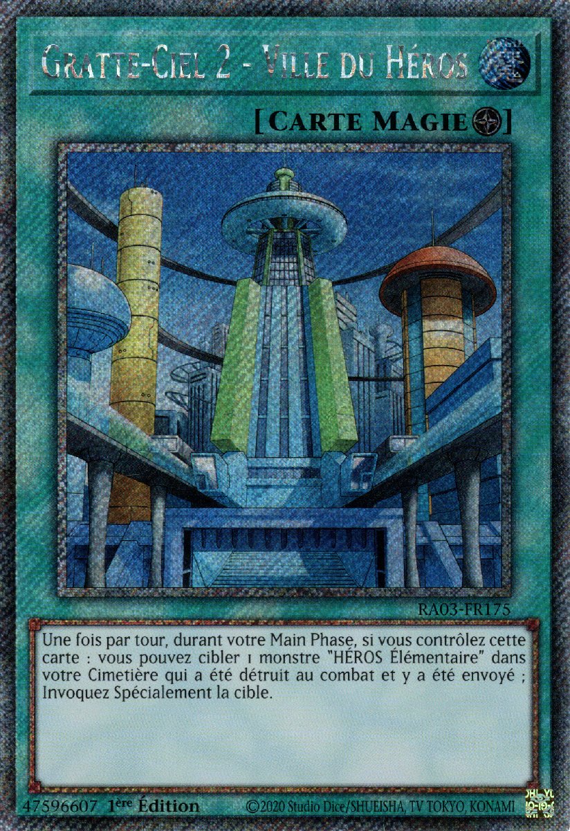 RA03-FR175 Gratte-Ciel 2 - Ville du Héros Platinum Secret Rare