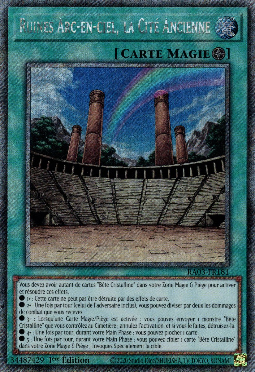 RA03-FR181 Ruines Arc-en-ciel, la Cité Ancienne Platinum Secret Rare