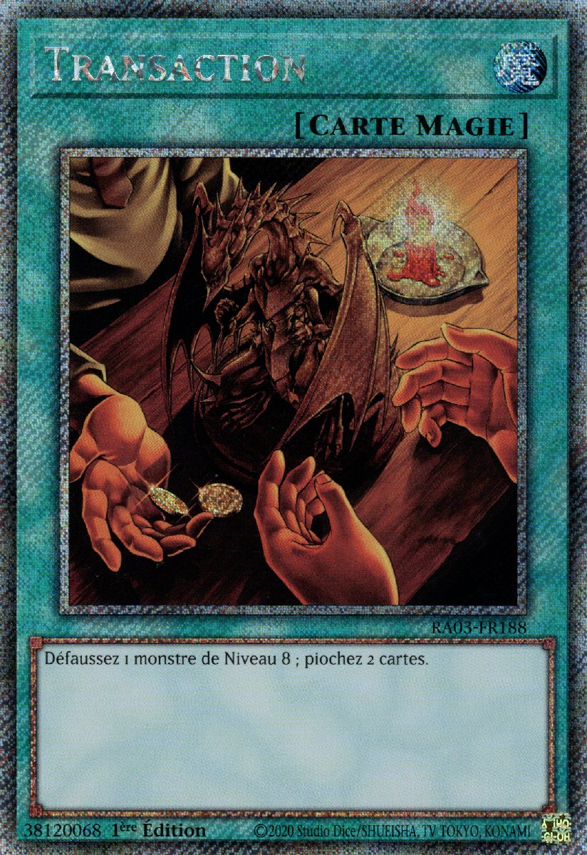 RA03-FR188 Transaction Platinum Secret Rare