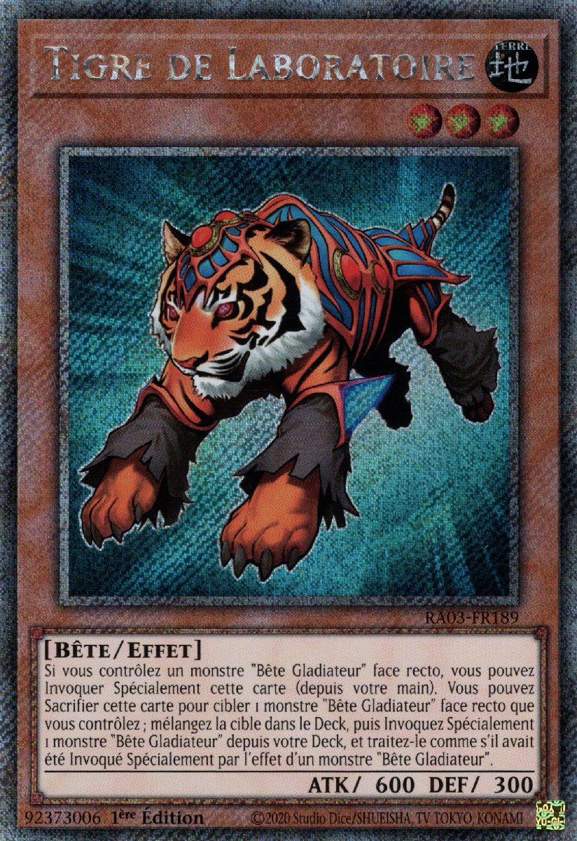 RA03-FR189 Tigre de Laboratoire Platinum Secret Rare