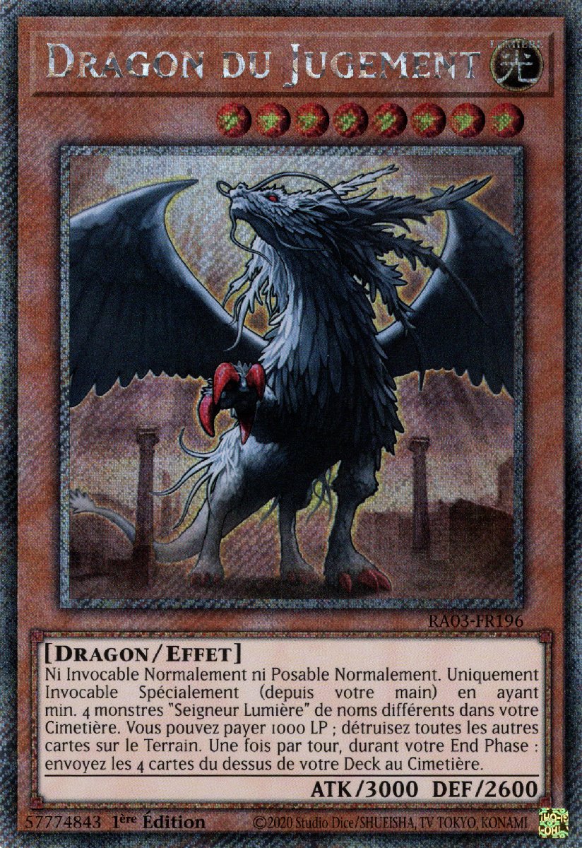 RA03-FR196 Dragon du Jugement Platinum Secret Rare