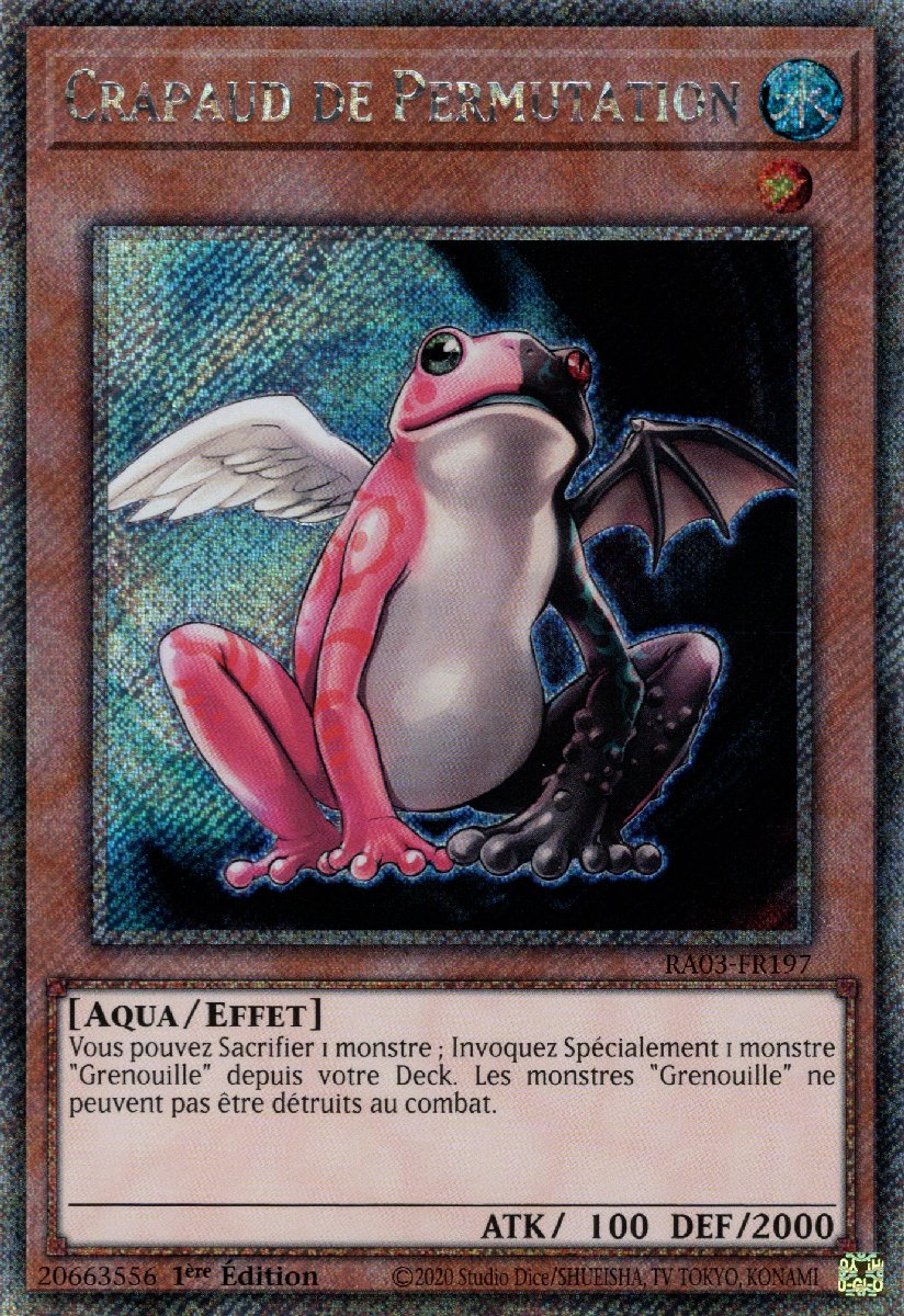 RA03-FR197 Crapaud de Permutation Platinum Secret Rare