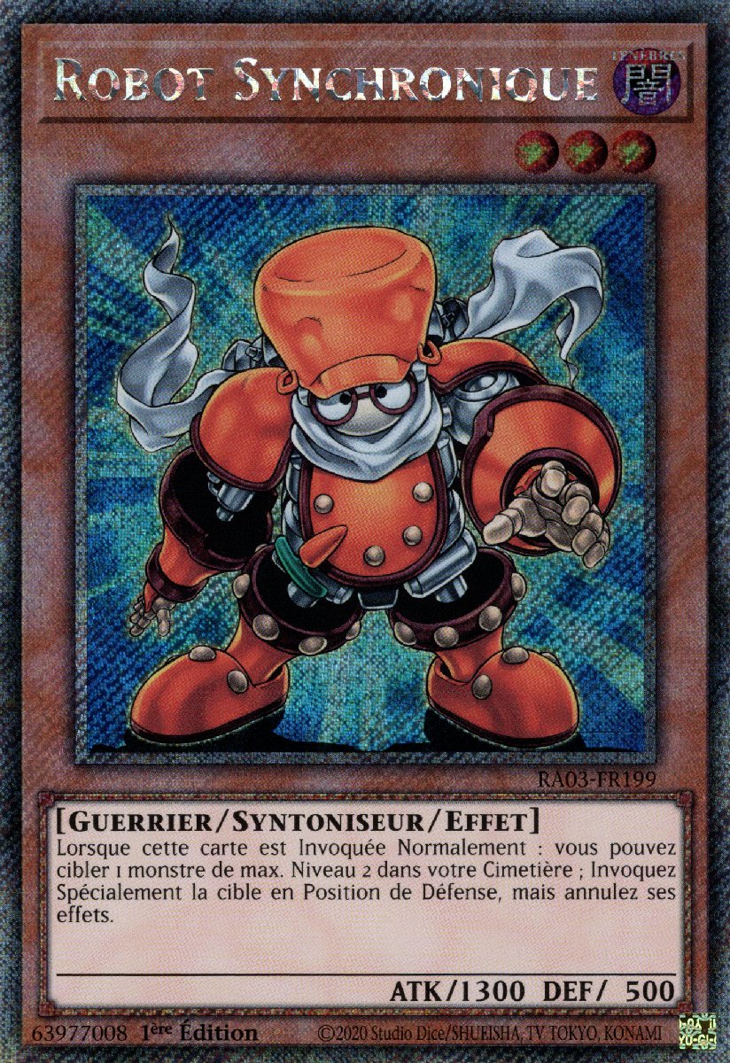 RA03-FR199 Robot Synchronique Platinum Secret Rare