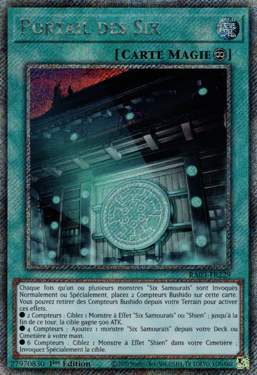 RA03-FR229 Portail des Six Platinum Secret Rare