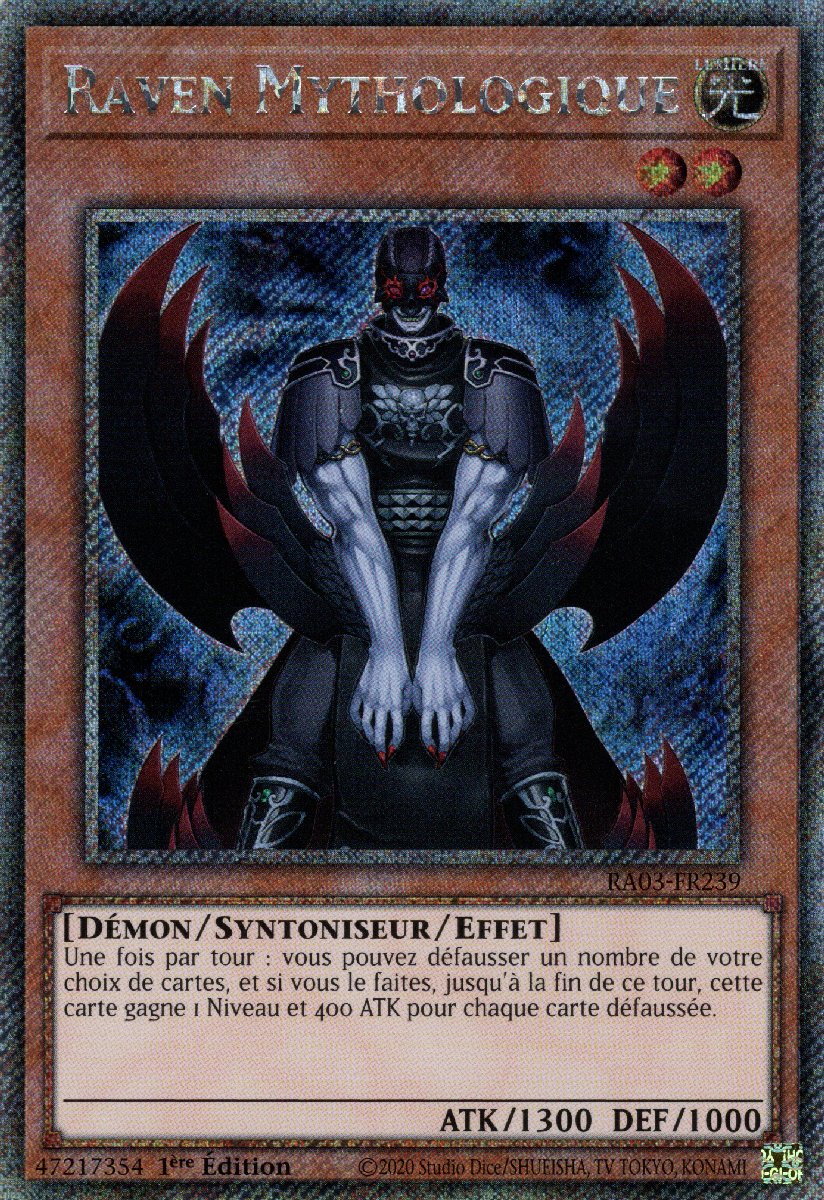 RA03-FR239 Raven Mythologique Platinum Secret Rare