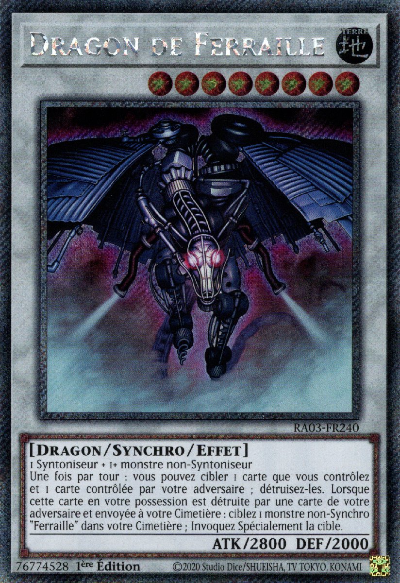 RA03-FR240 Dragon de Ferraille Platinum Secret Rare