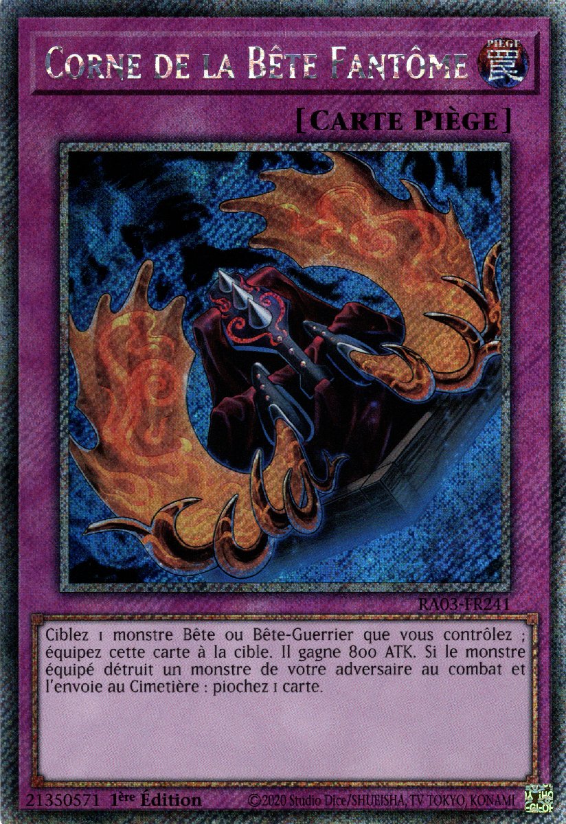 RA03-FR241 Corne de la Bête Fantôme Platinum Secret Rare