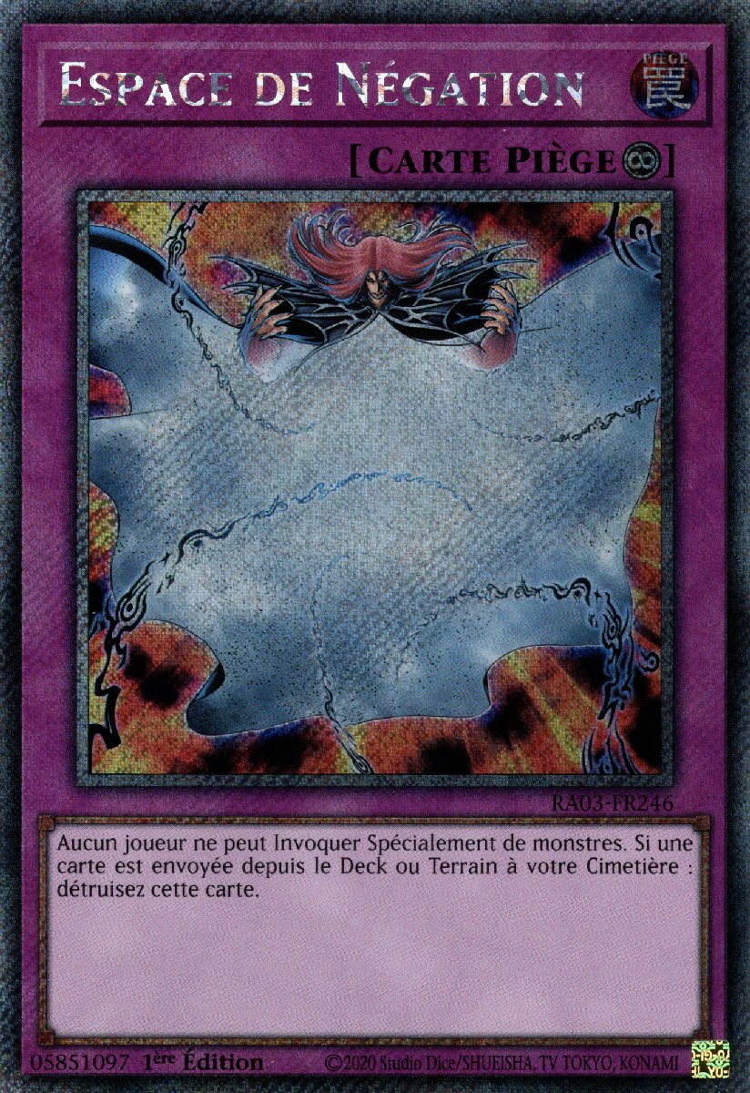 RA03-FR246 Espace de Négation Platinum Secret Rare