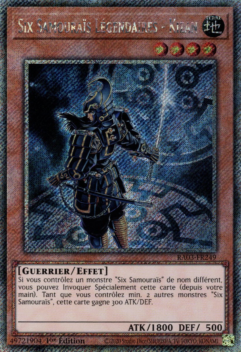 RA03-FR249 Six Samouraïs Légendaires - Kizan Platinum Secret Rare