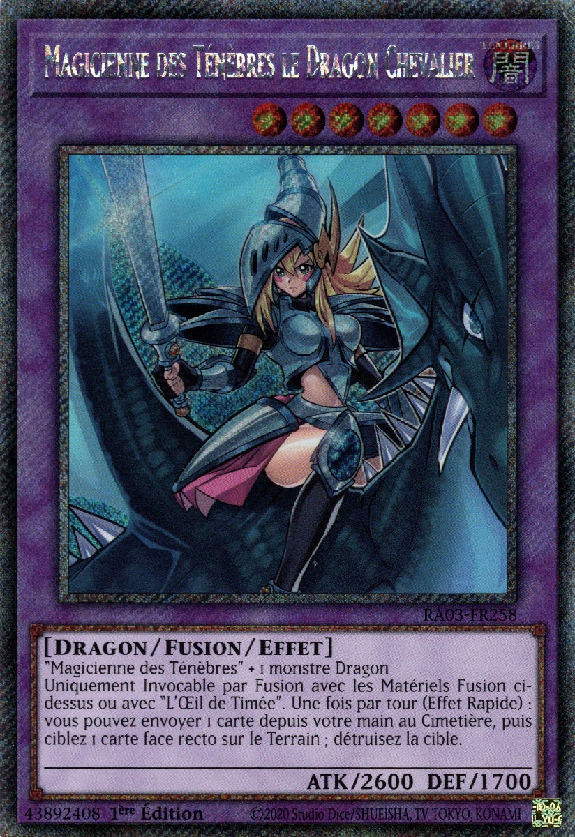 RA03-FR258 Magicienne des Ténèbres le Dragon Chevalier Platinum Secret Rare