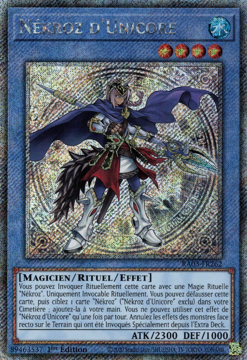 RA03-FR262 Nékroz d'Unicore Platinum Secret Rare