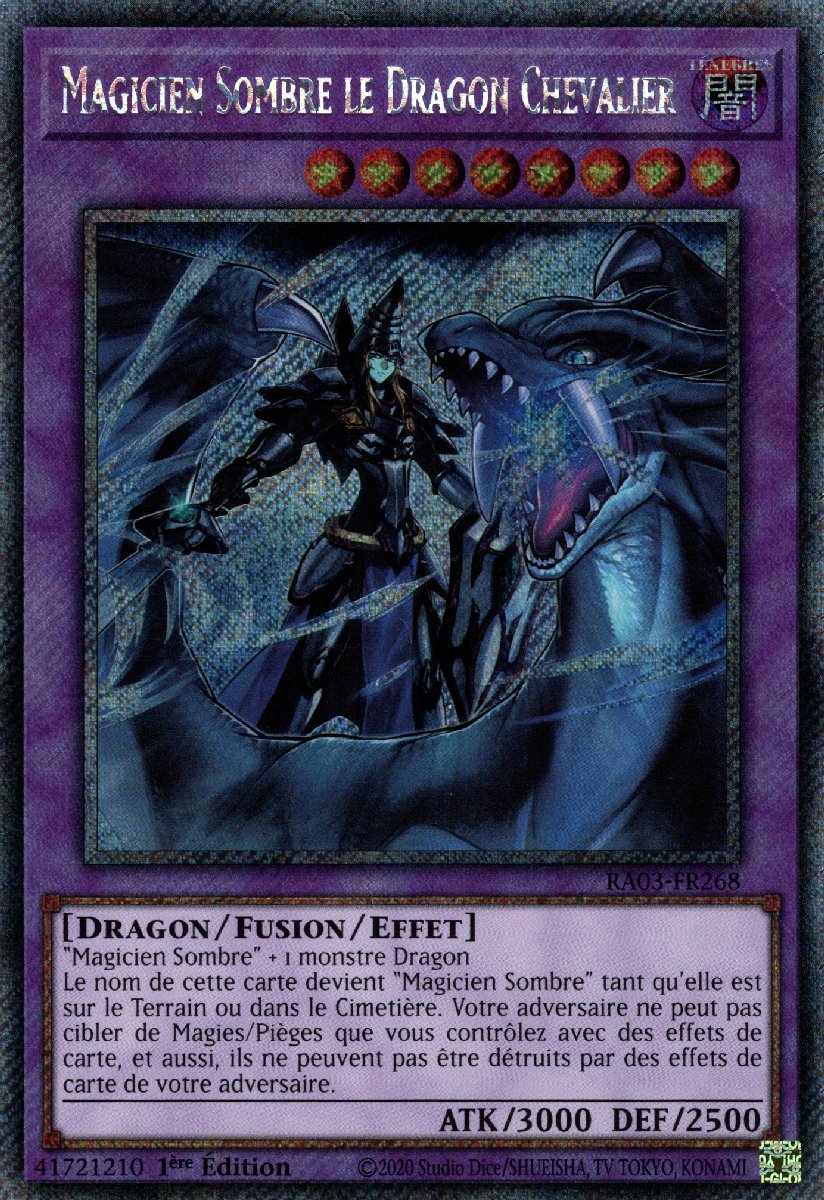 RA03-FR268 Magicien Sombre le Dragon Chevalier Platinum Secret Rare