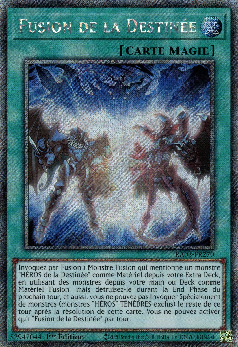 RA03-FR270 Fusion de la Destinée Platinum Secret Rare