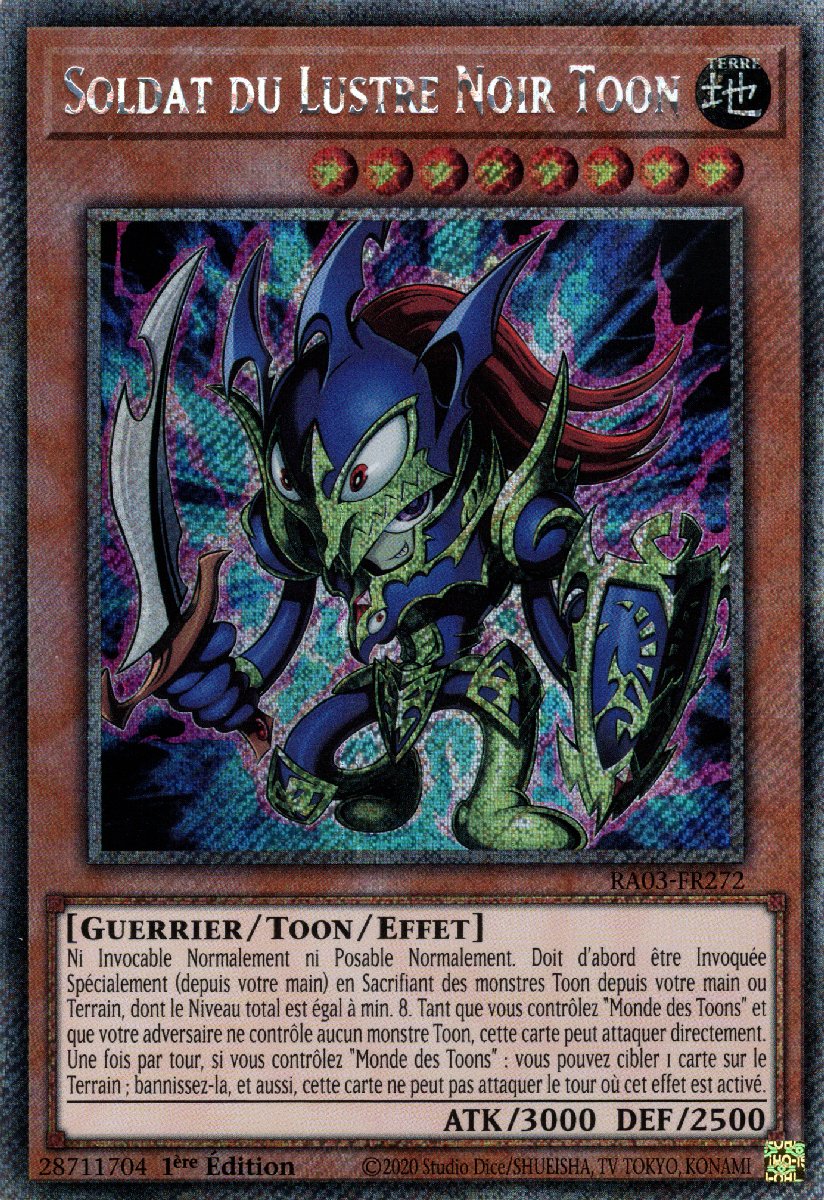 RA03-FR272 Soldat du Lustre Noir Toon Platinum Secret Rare