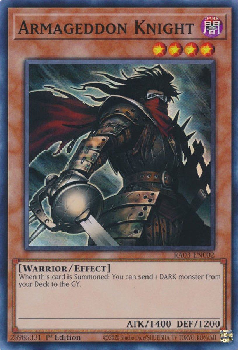 RA03-EN002 Armageddon Knight Super Rare