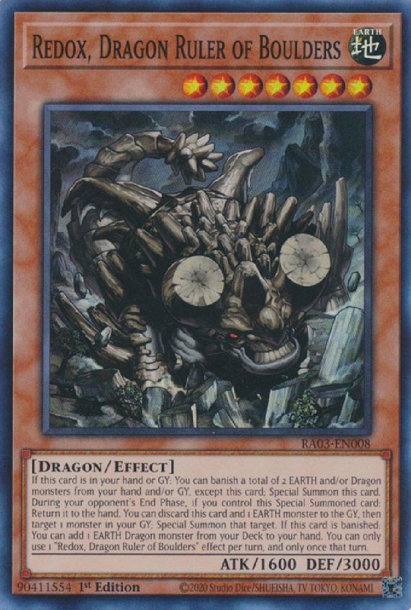 RA03-EN008 Redox, Dragon Ruler of Boulders Super Rare