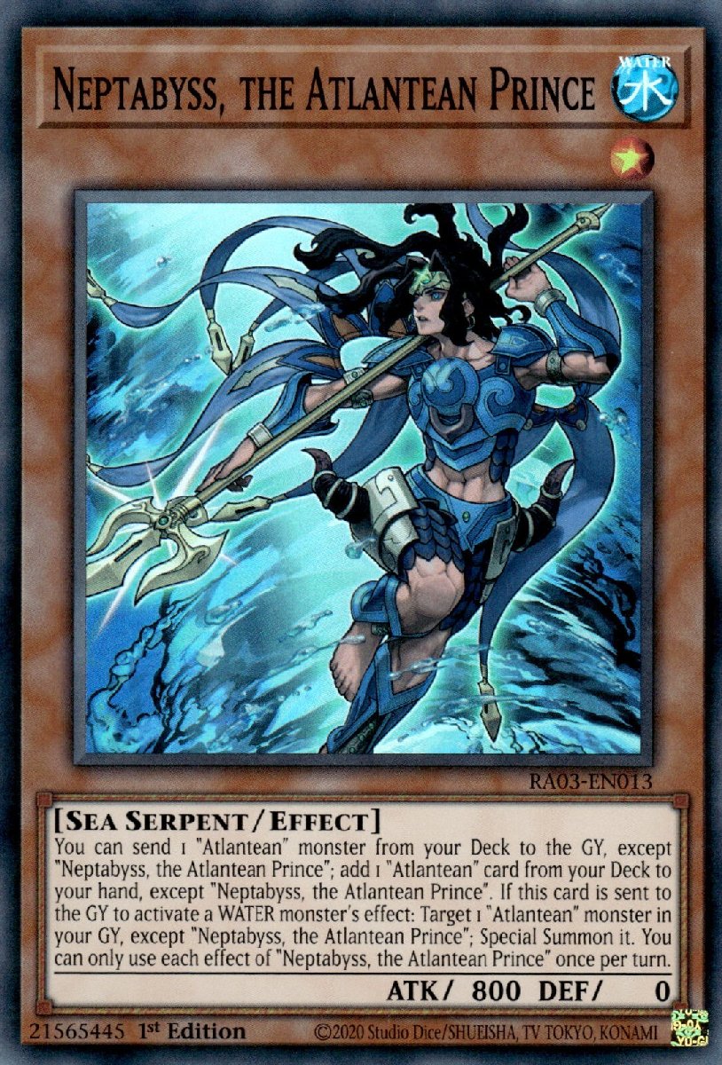 RA03-EN013 Neptabyss, the Atlantean Prince Super Rare