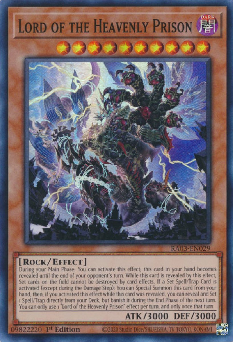 RA03-EN029 Lord of the Heavenly Prison Super Rare