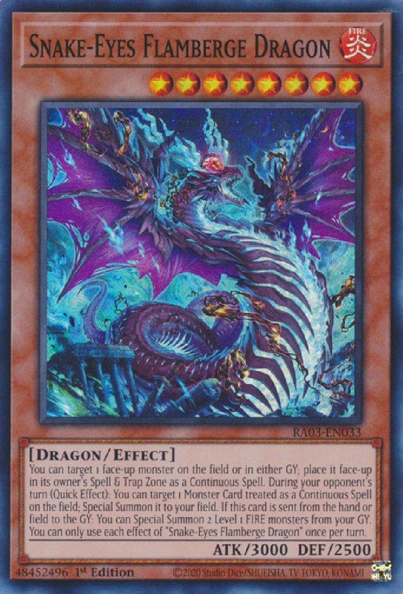 RA03-EN033 Snake-Eyes Flamberge Dragon Super Rare