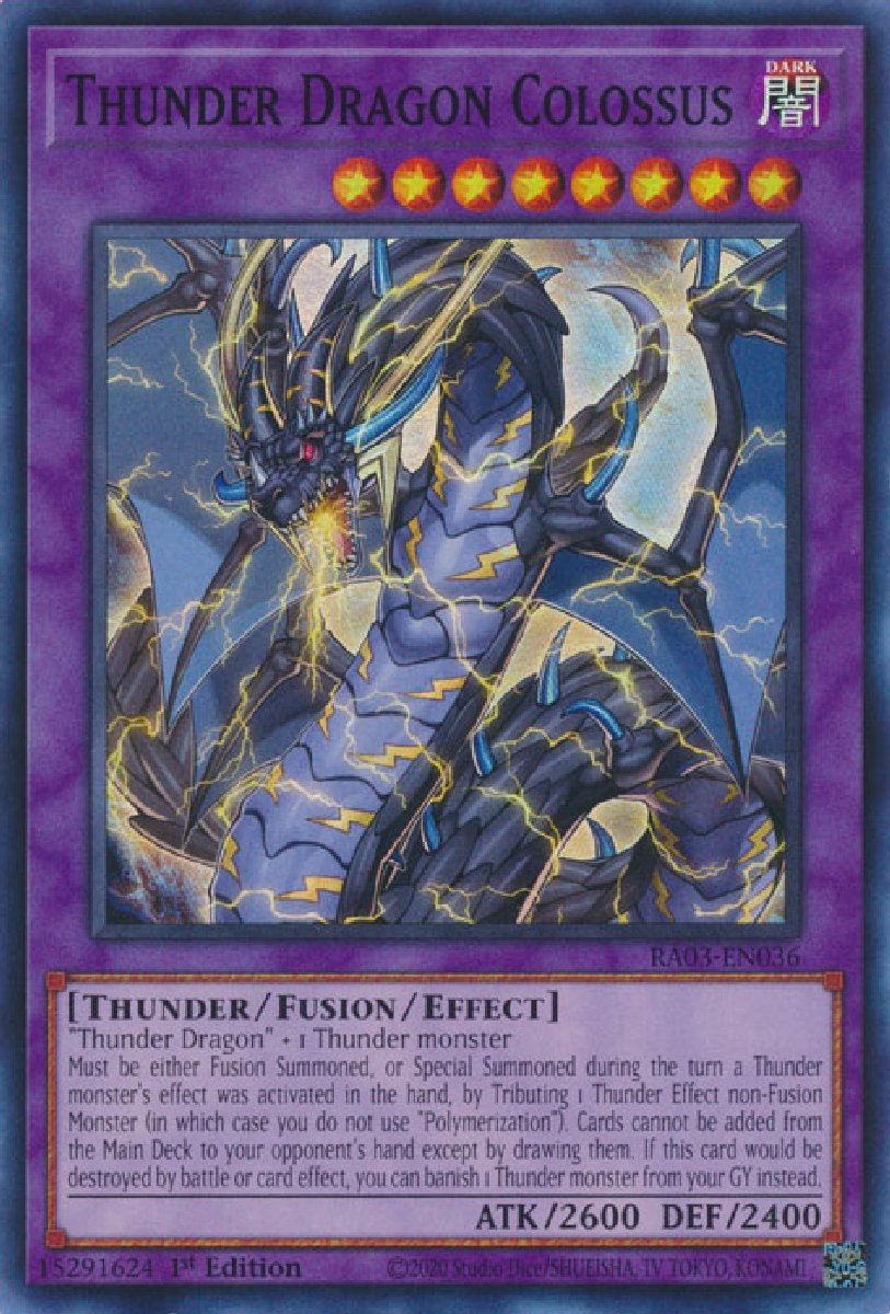 RA03-EN036 Thunder Dragon Colossus Super Rare