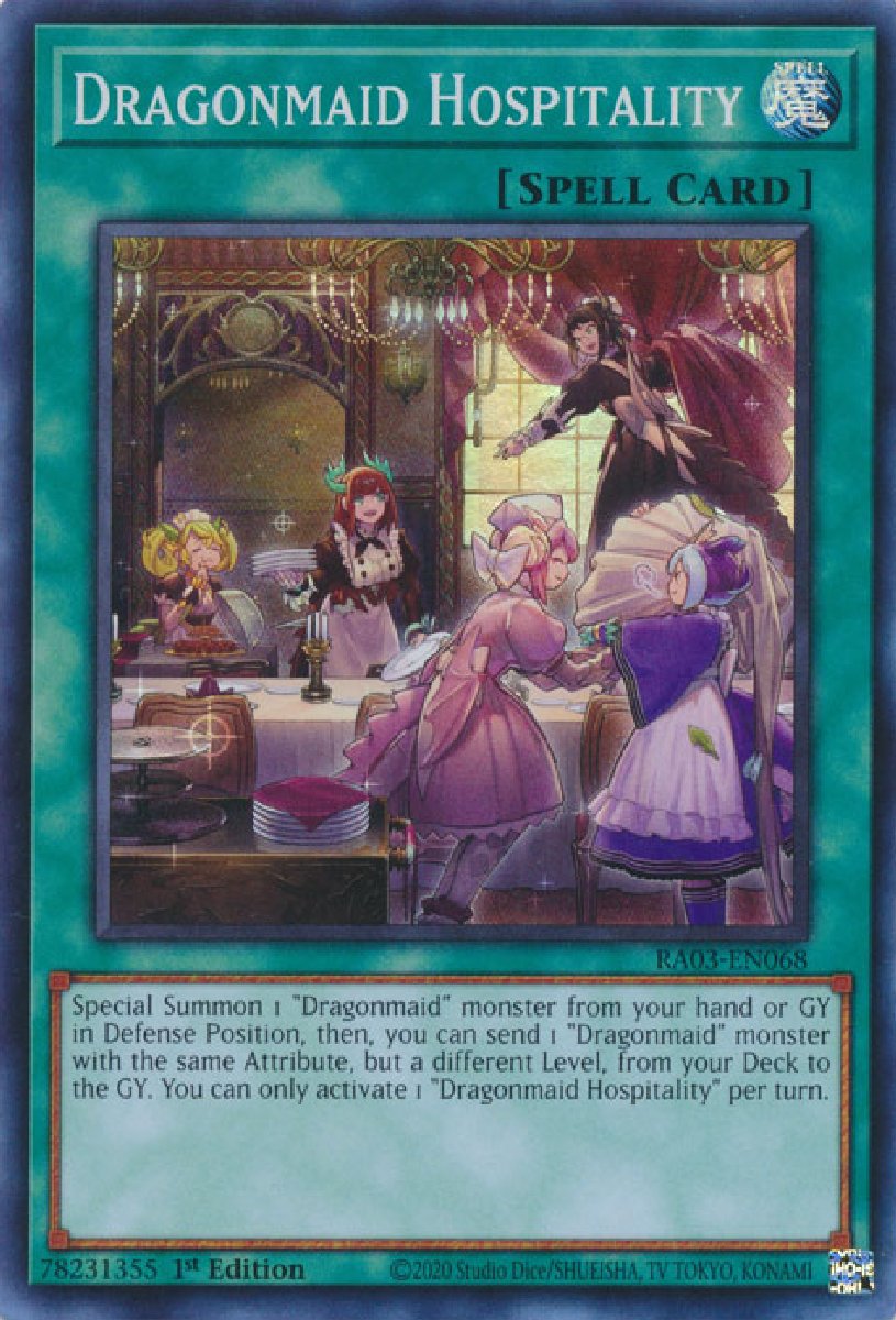 RA03-EN068 Dragonmaid Hospitality Super Rare