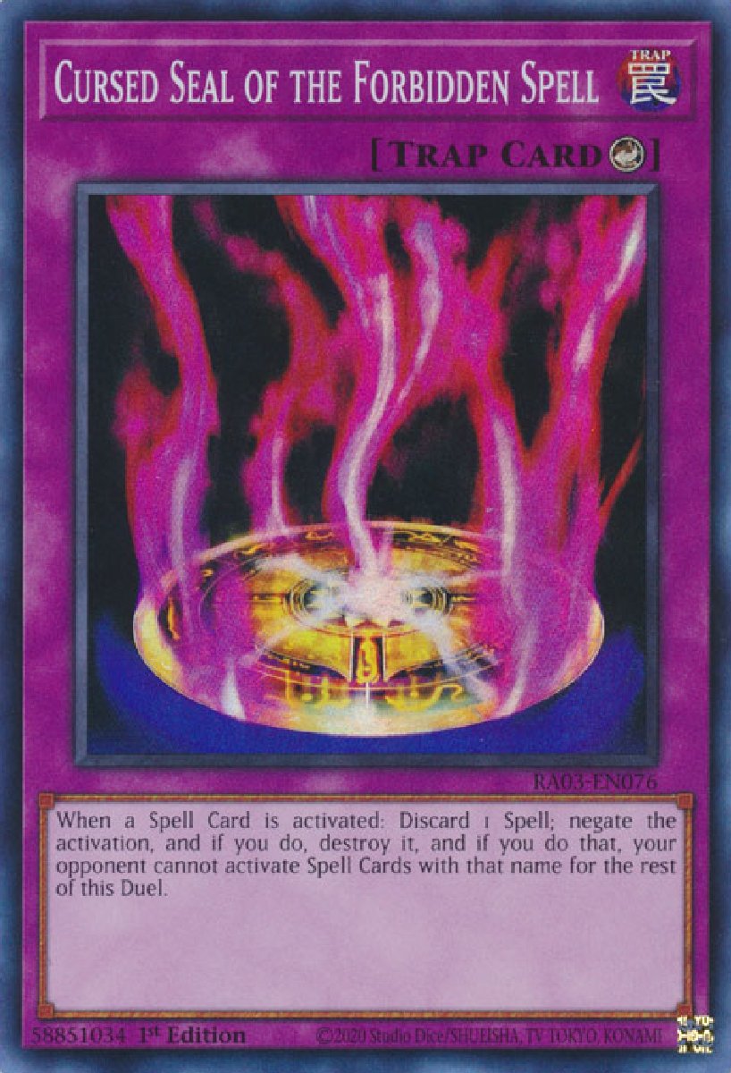 RA03-EN076 Cursed Seal of the Forbidden Spell Super Rare