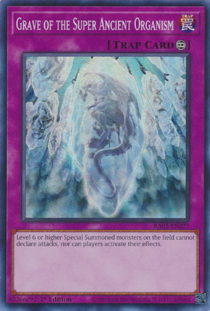 RA03-EN077 Grave of the Super Ancient Organism Super Rare