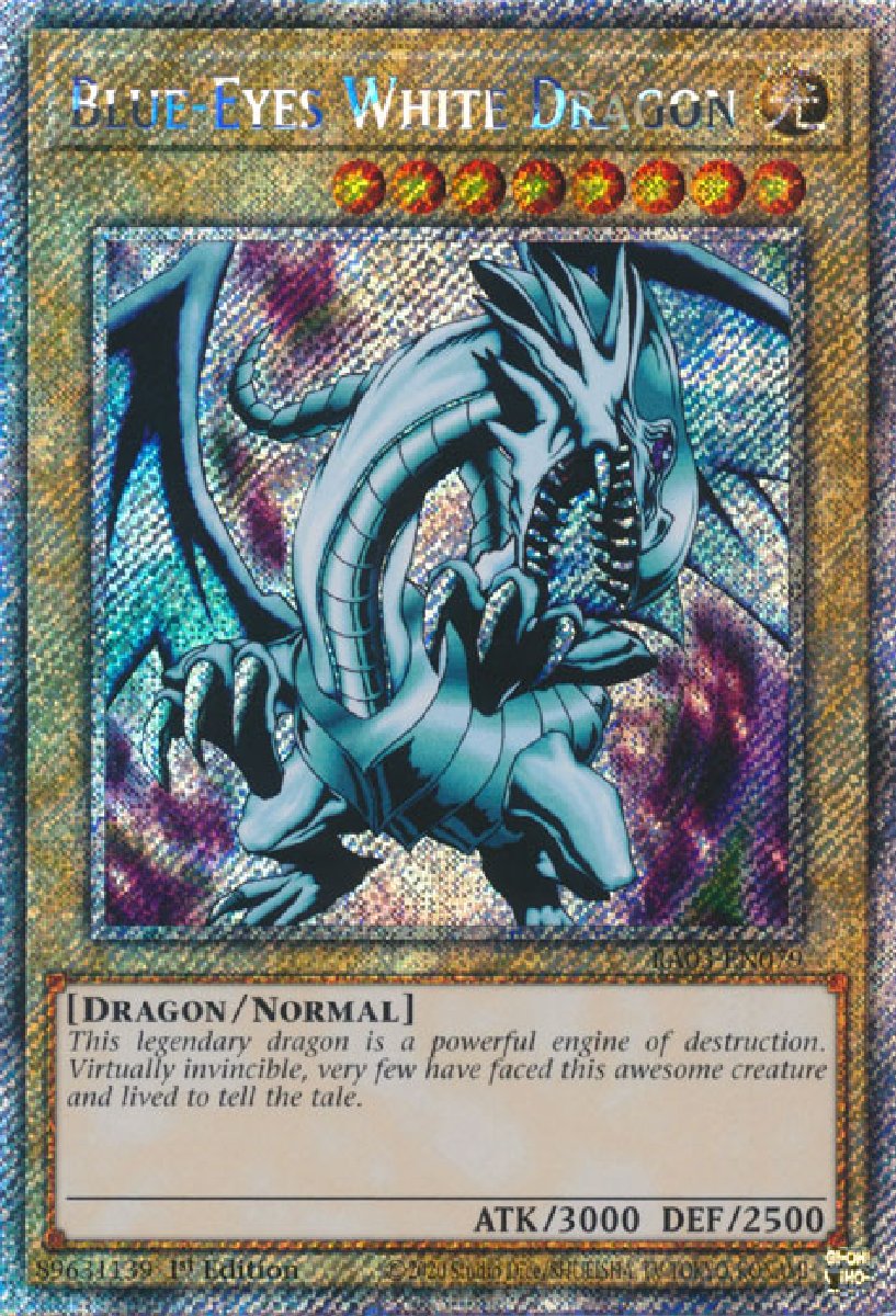 RA03-EN079 Blue-Eyes White Dragon Platinum Secret Rare