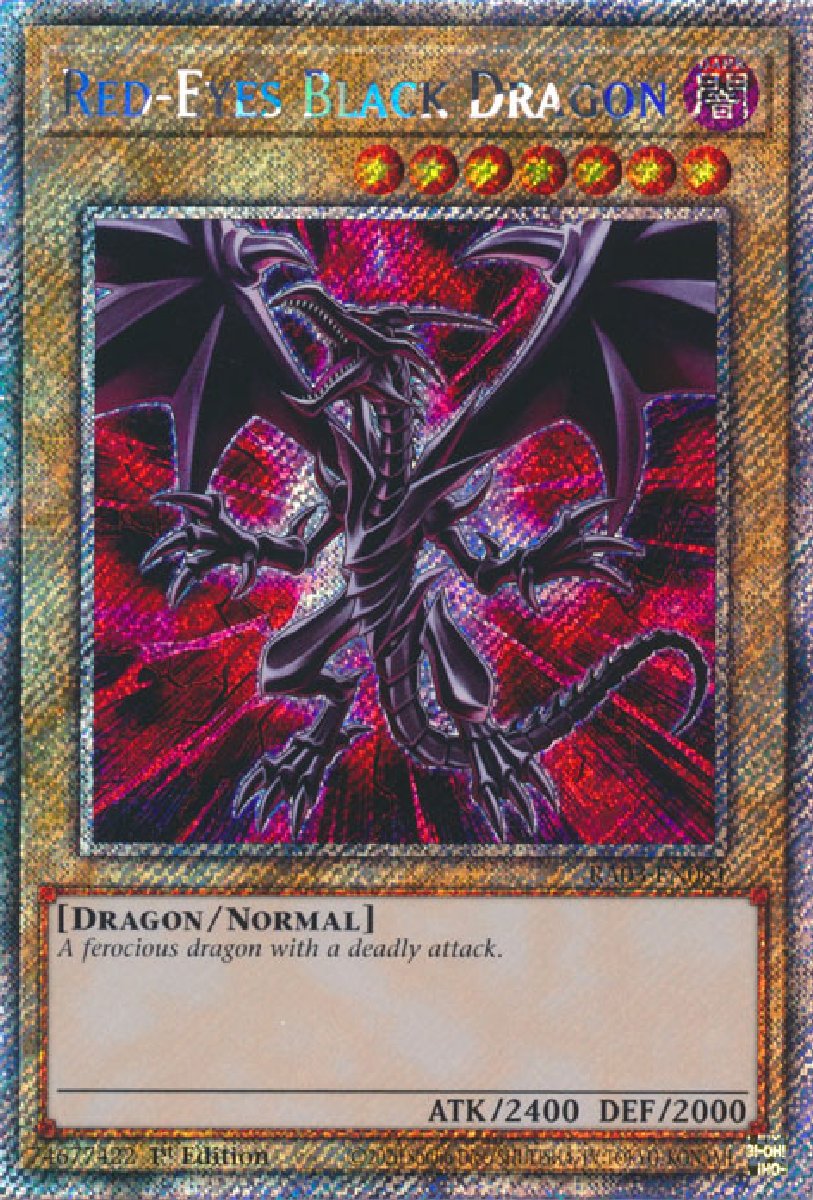 RA03-EN081 Red-Eyes Black Dragon Platinum Secret Rare