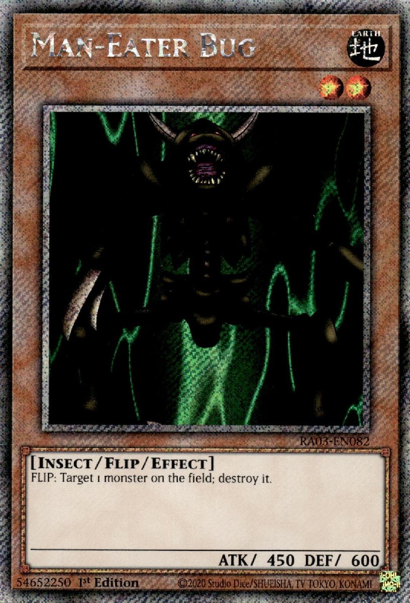 RA03-EN082 Man-Eater Bug Platinum Secret Rare