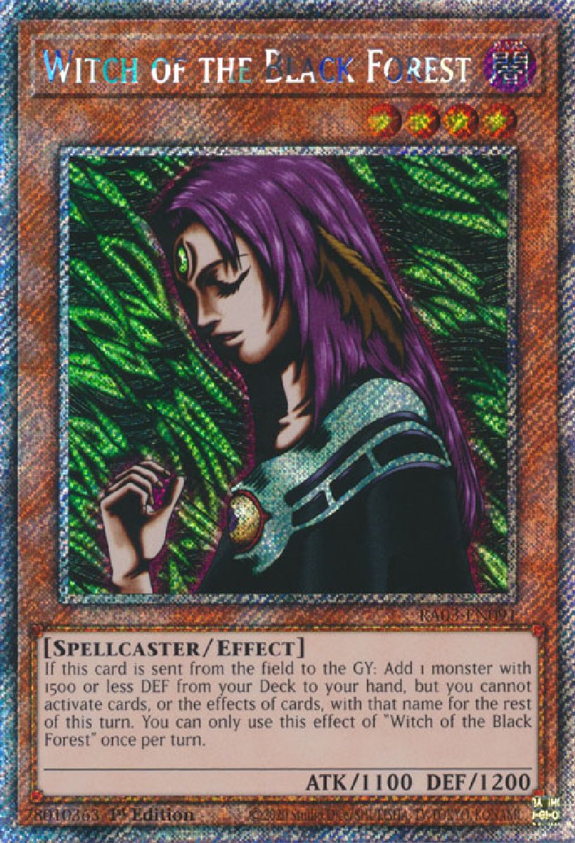 RA03-EN091 Witch of the Black Forest Platinum Secret Rare