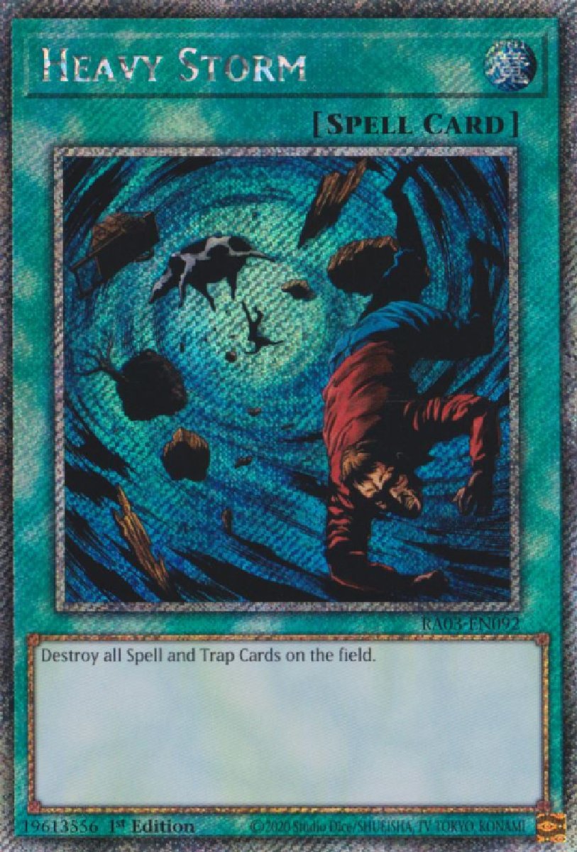 RA03-EN092 Heavy Storm Platinum Secret Rare