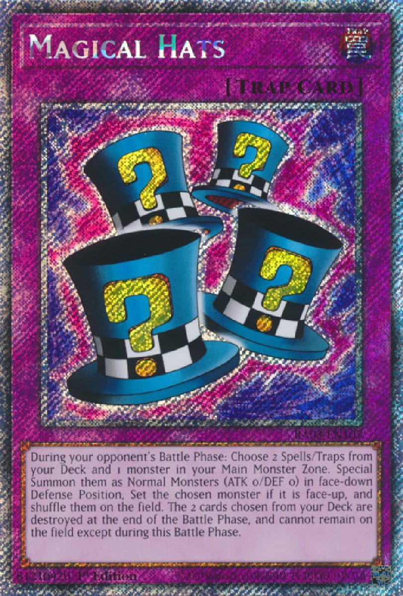 RA03-EN107 Magical Hats Platinum Secret Rare