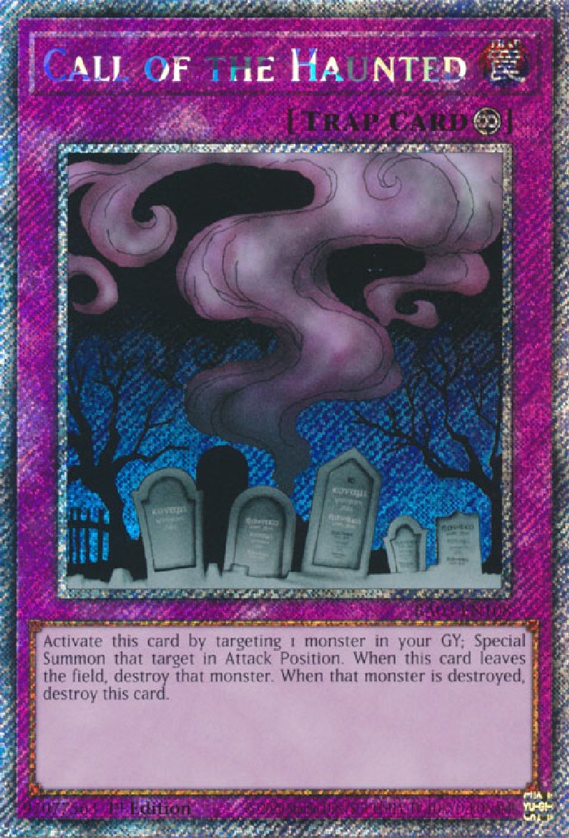 RA03-EN108 Call of the Haunted Platinum Secret Rare