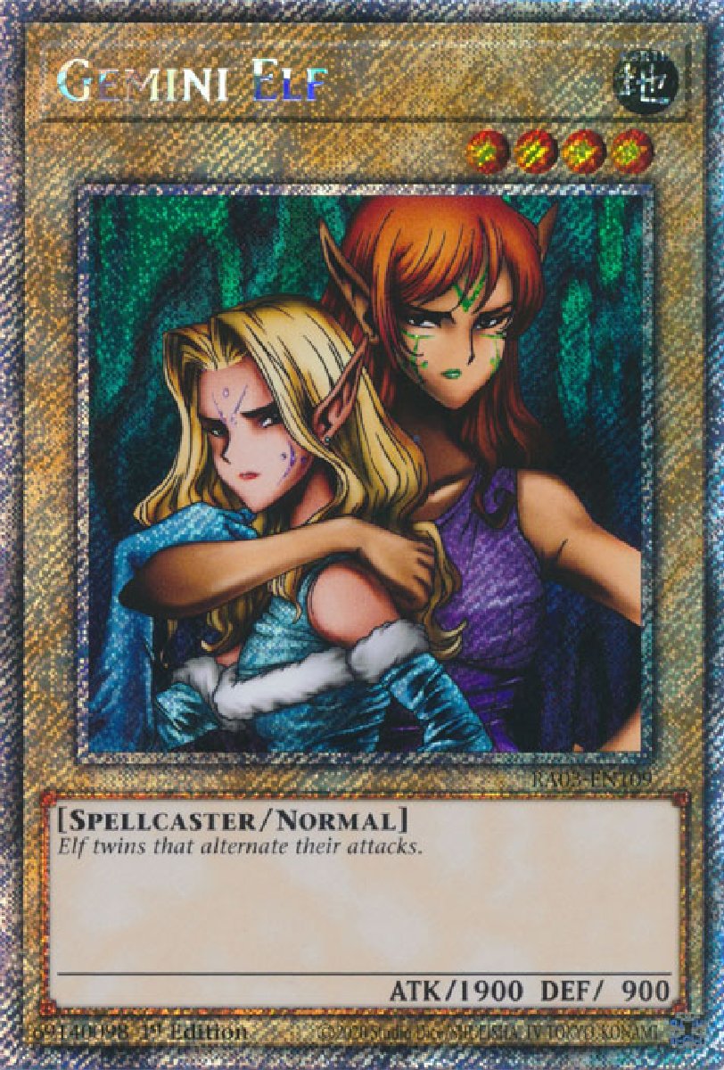 RA03-EN109 Gemini Elf Platinum Secret Rare