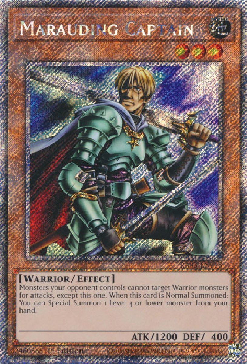 RA03-EN118 Marauding Captain Platinum Secret Rare