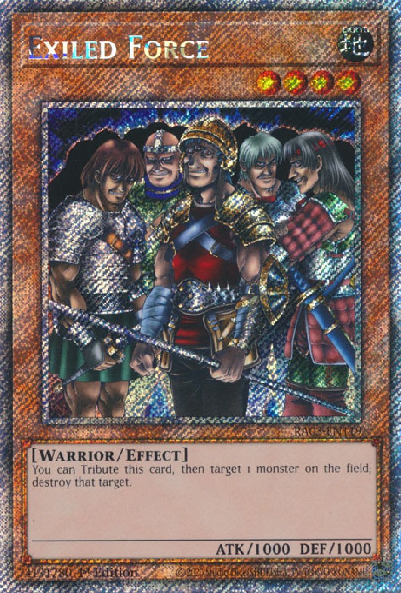 RA03-EN119 Exiled Force Platinum Secret Rare