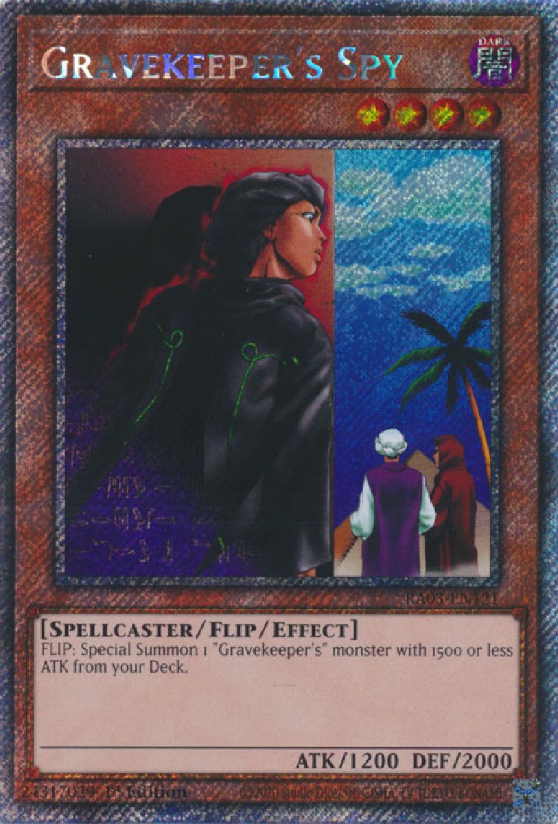 RA03-EN121 Gravekeeper's Spy Platinum Secret Rare